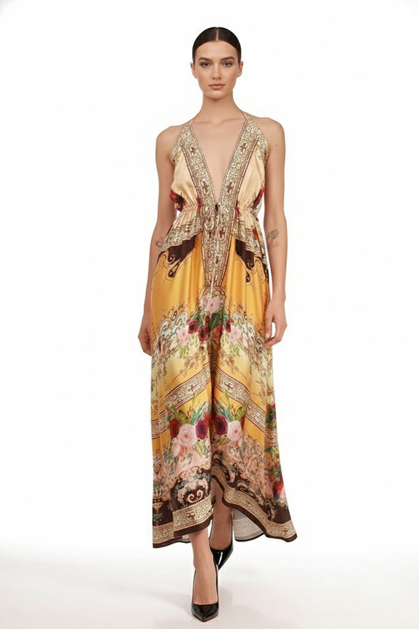 One Size Printed Long Summer Dresses