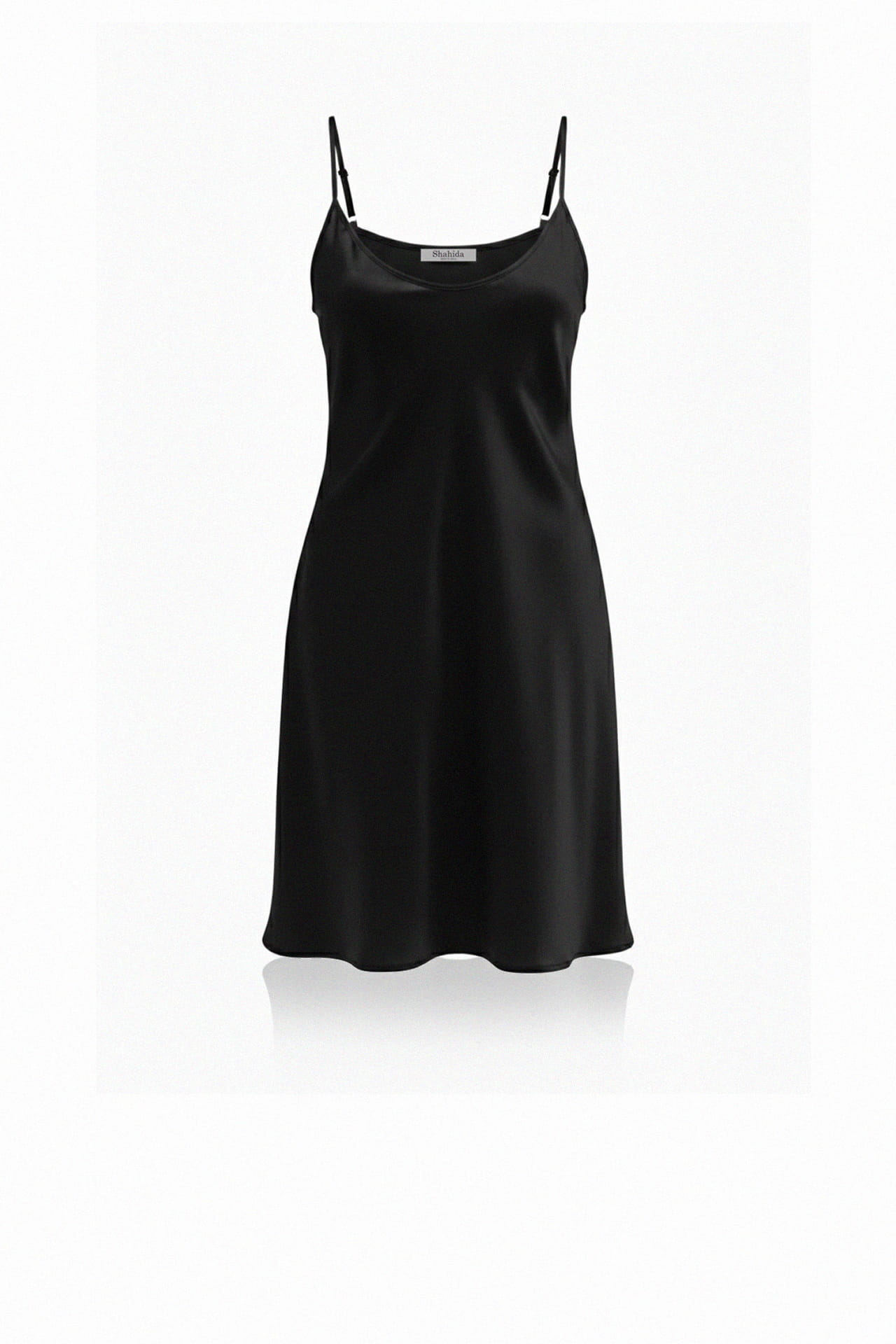 satin cami dress midi Small Black Satin Cami Midi Dress