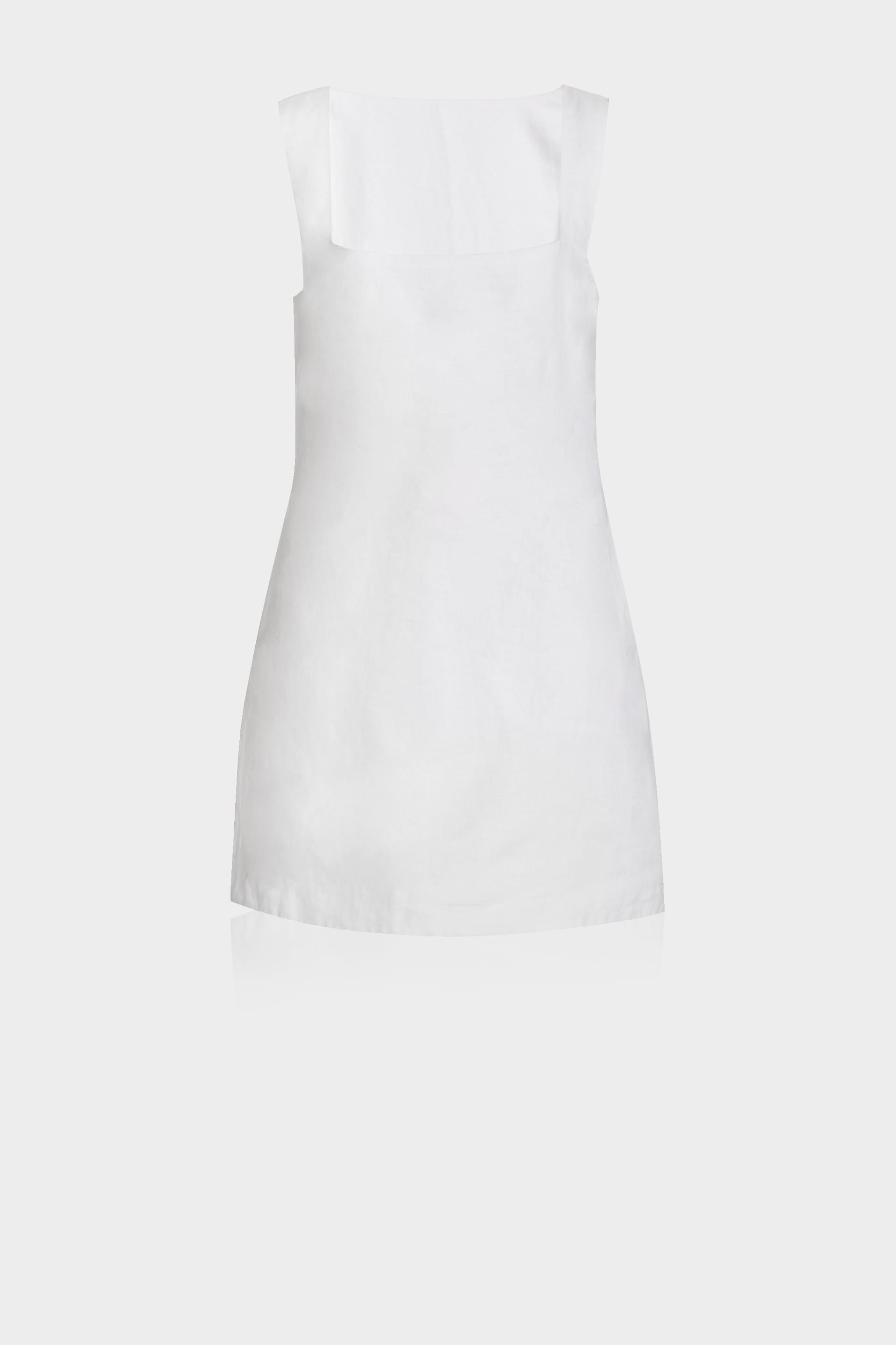 White Cotton Mini Dress