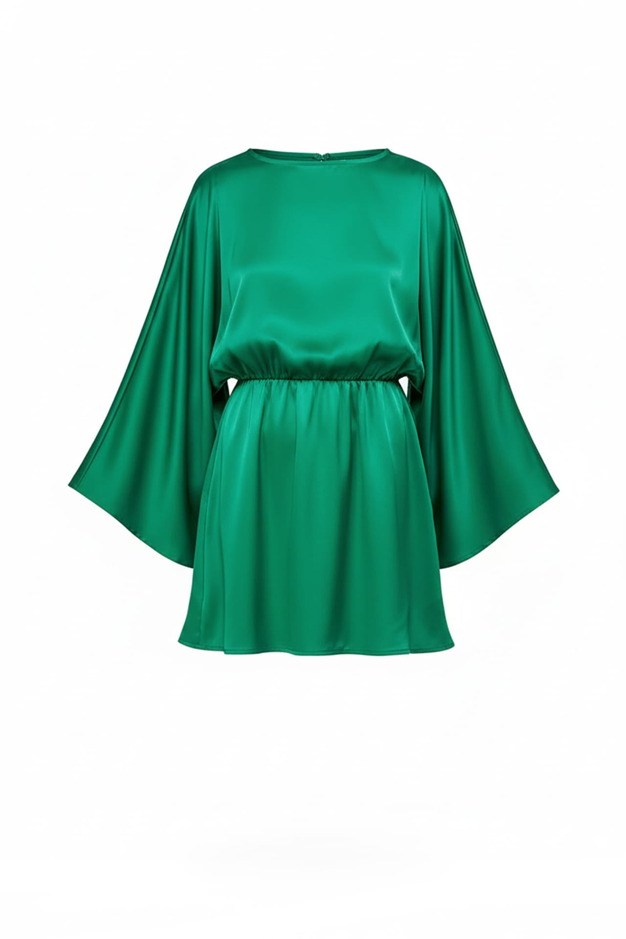 Chic Long Flared Sleeve Mini Dress for Women