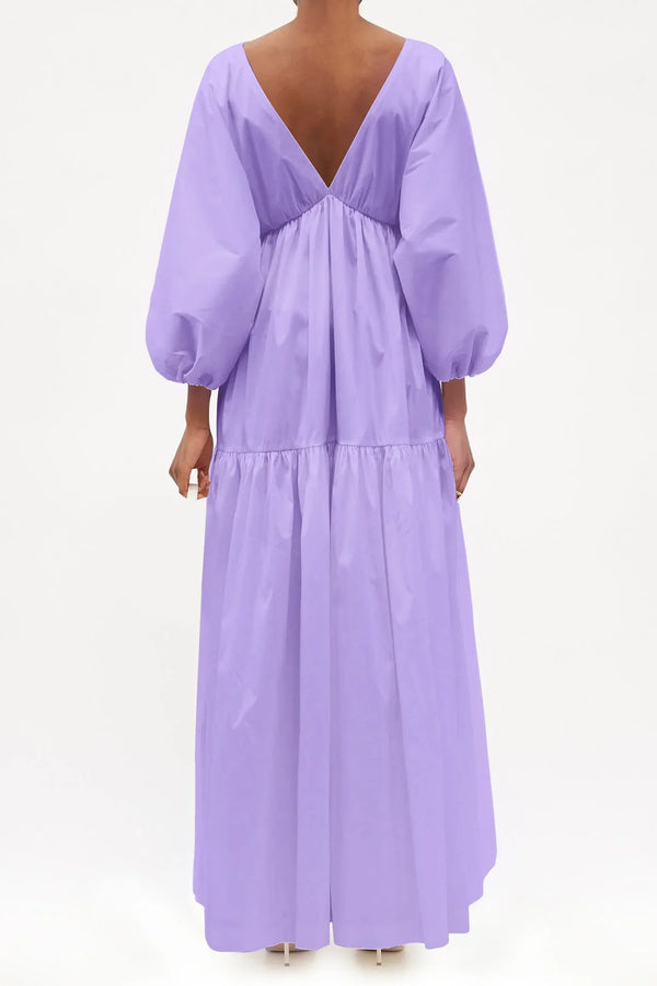 bow long dress Pink Strapless Taffeta Dress With Bow – alinanova main image 0