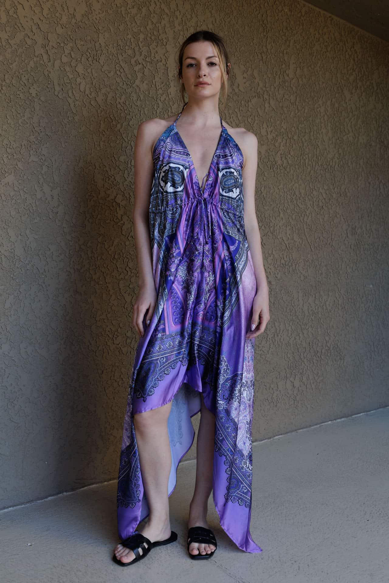 purple maxi dress women Shahida Parides - Long Dresses For Women