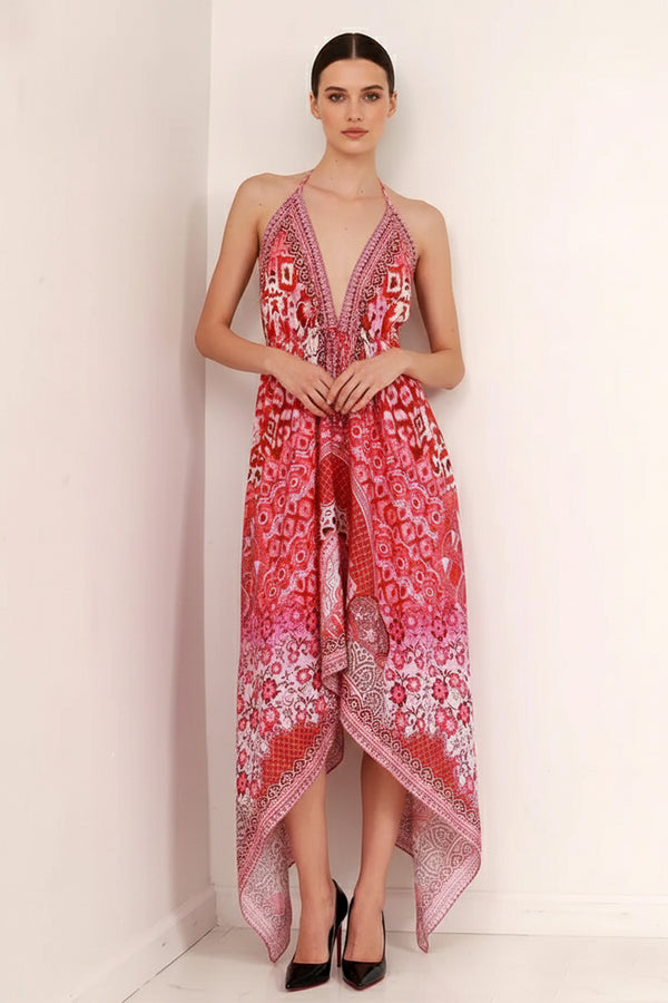 strapless open back dress Long Maxi Dress | Flowy Maxi Dress