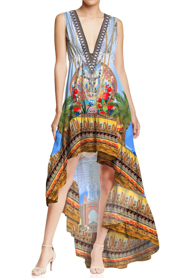 Blue High Low Summer Dress Blue High Low Summer Dress