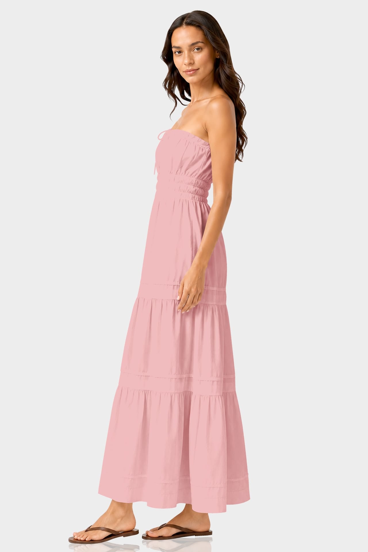 dusty rose flowy dress Dusty Rose Bridesmaid Dress Chiffon Size XL