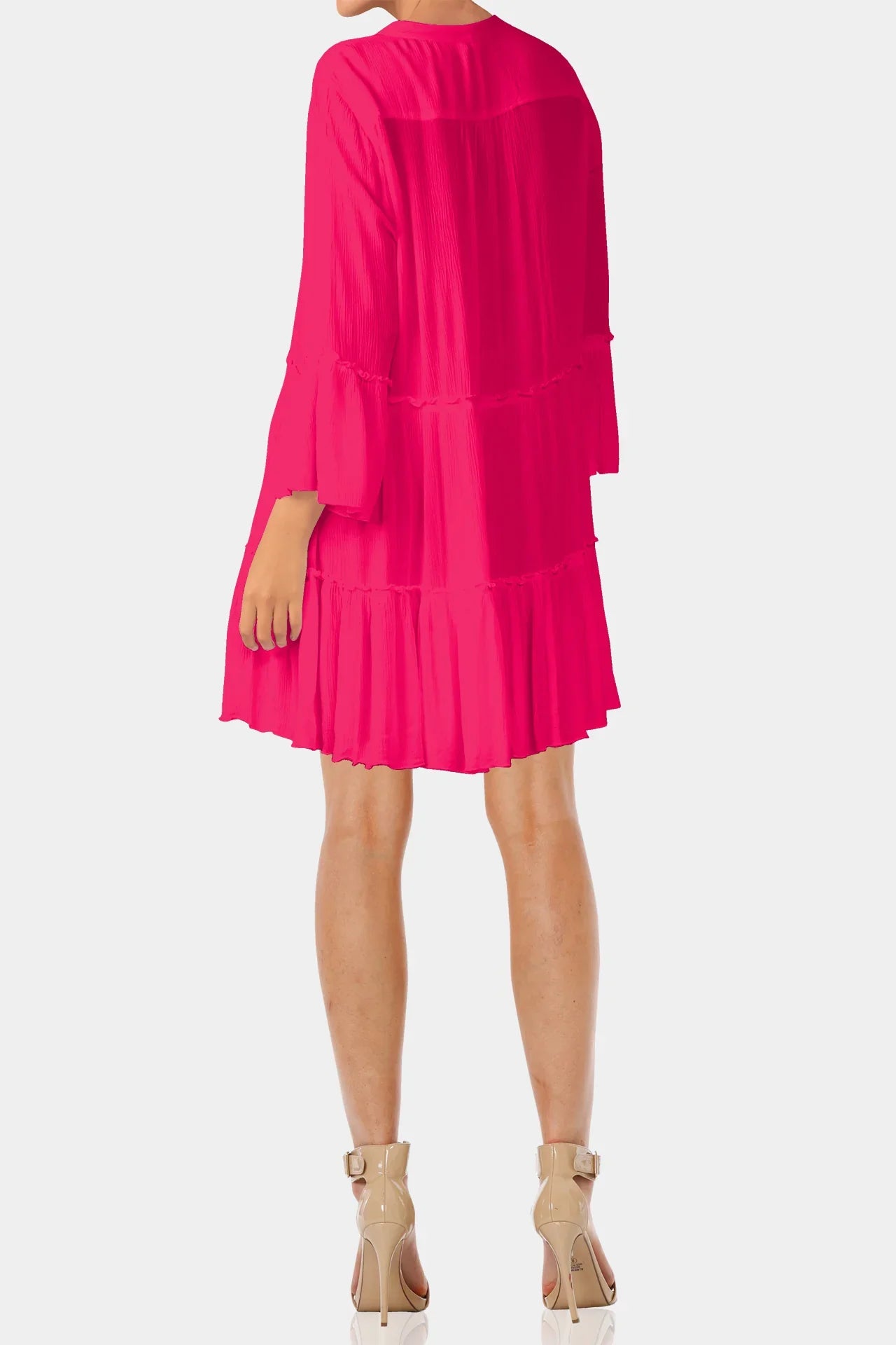 Designer Long Sleeve Mini Dress | Short Dress Mini | Shahida Parides Large Designer Long Sleeve Mini Dress | Short Dress Mini | Shahida Parides Large