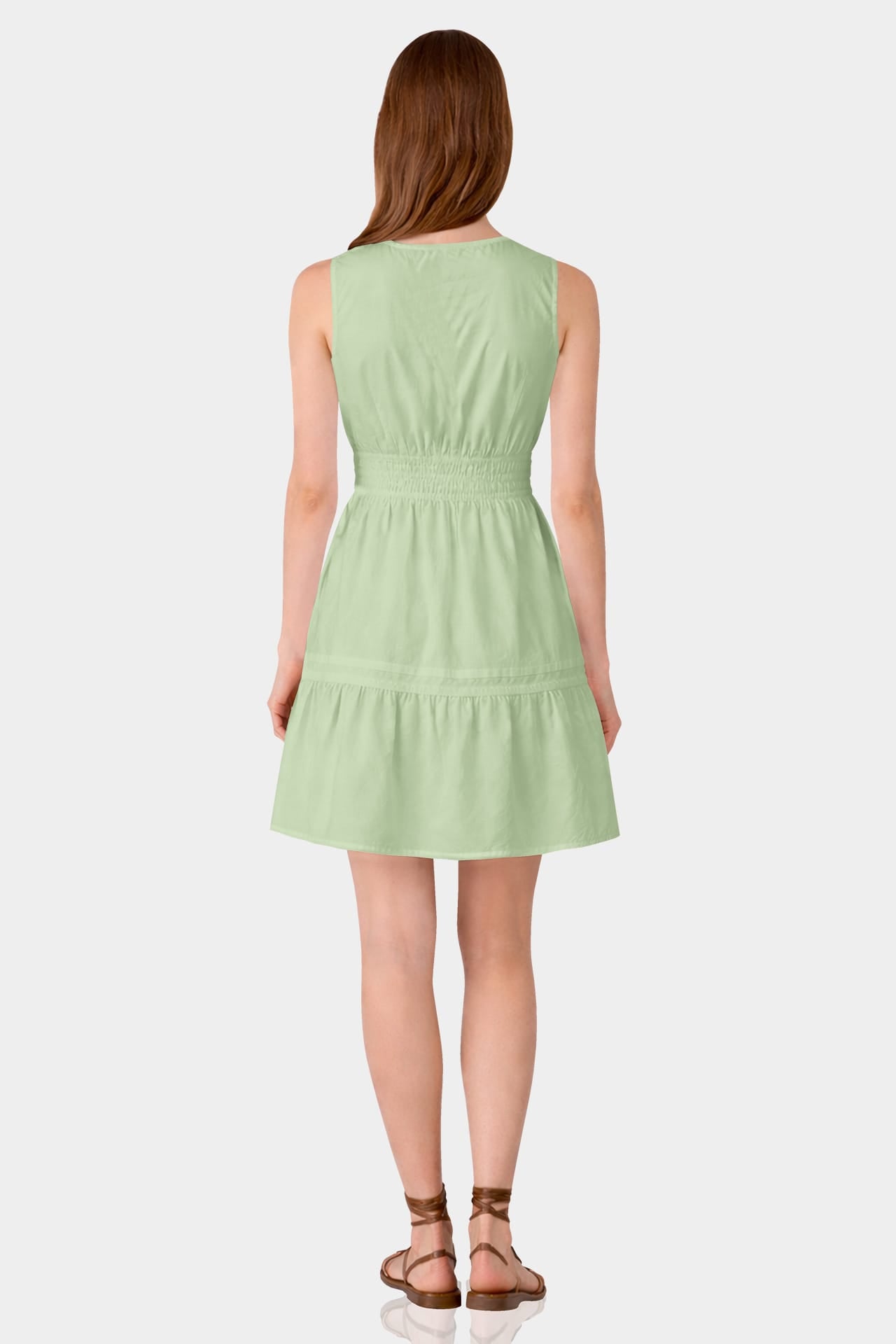light green garden party dress Garden Party Smocked Floral Maxi Dress | Trendy Woman Dress