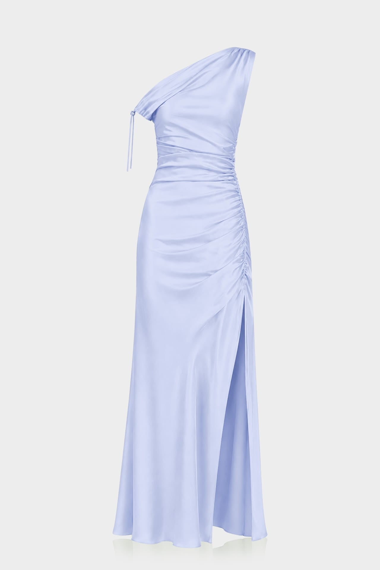 icy blue satin dress Zenita Mini Dress in Satin Ice Blue