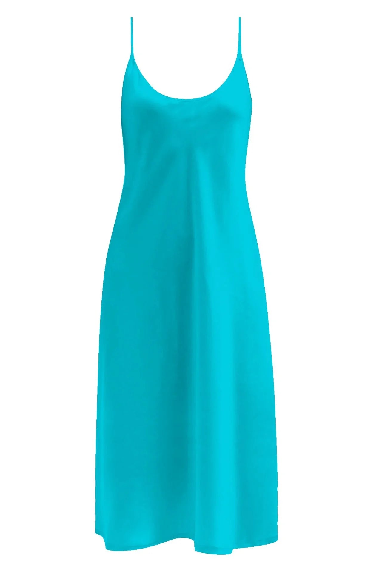 Designer Silk Camisole Dress | Cami Midi Summer Dress
