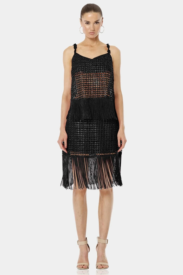 Black Sequin Top | Sheer Sequin Top | Fringe Sequin Top | Qishma Medium Black Sequin Top | Sheer Sequin Top | Fringe Sequin Top | Qishma Medium
