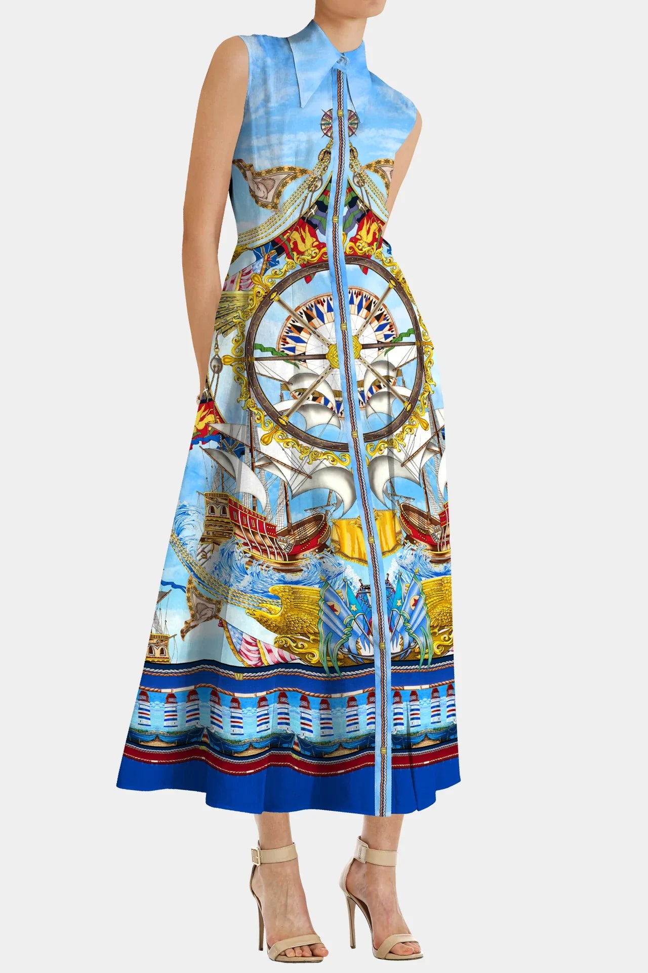 Blue Maxi Dress | Printed Long Dresses