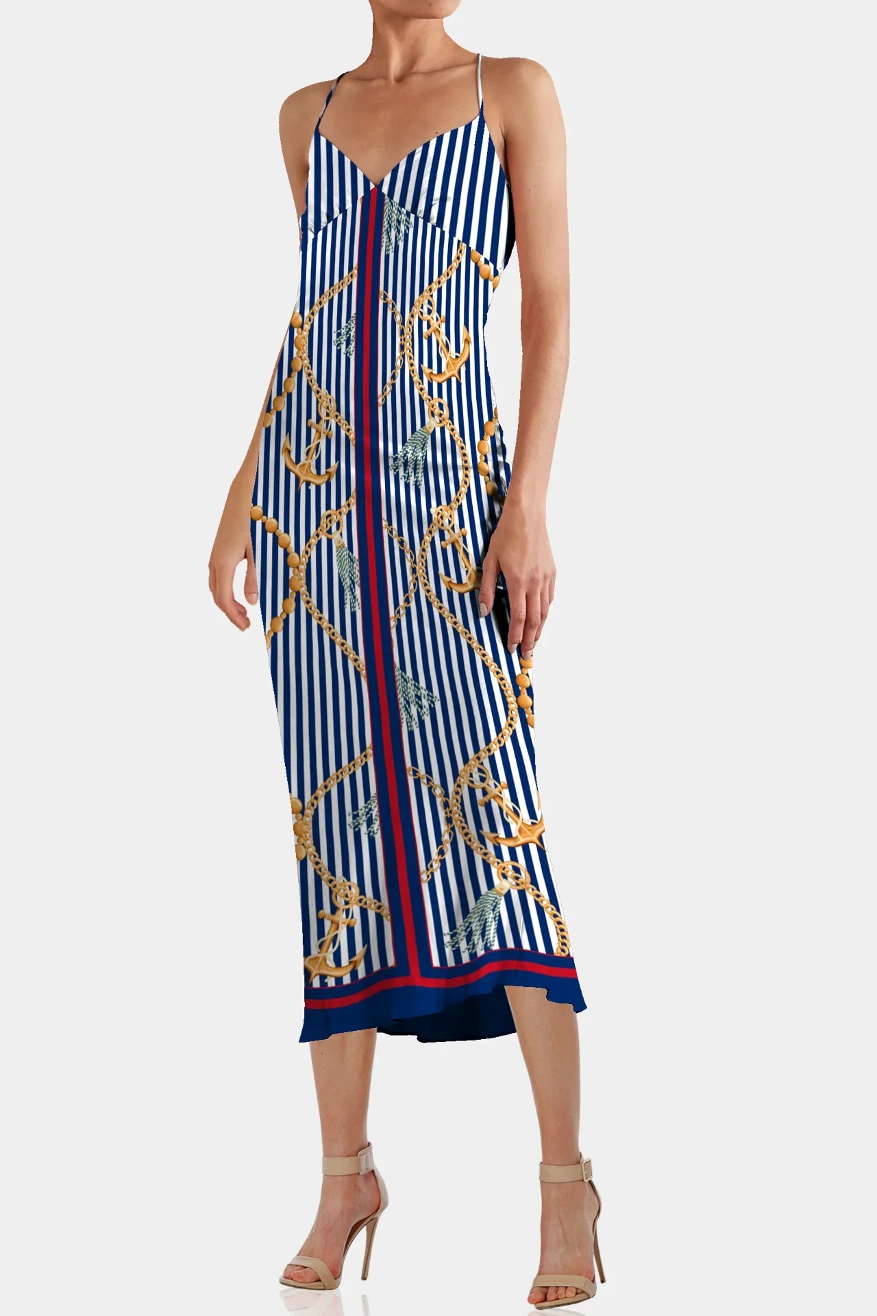 Blue Midi Dress | Summer Vacation Dresses