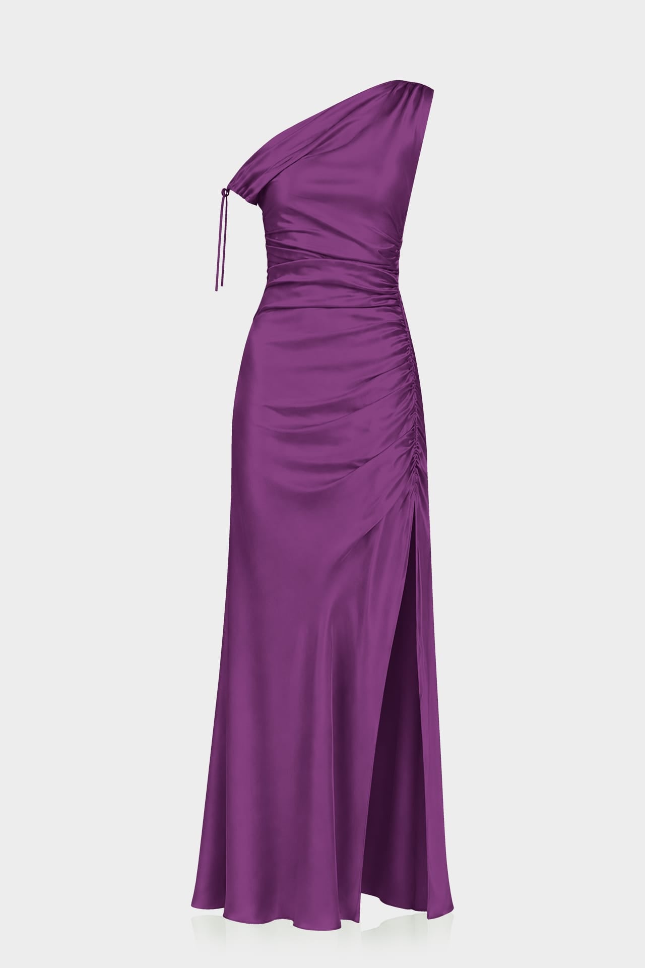 rehearsal dinner maxi dress Plum Stretch Satin – Shahida Parides WHY CHOOSE US Plus Size Clothing for sculpted blazer dress Color:N91