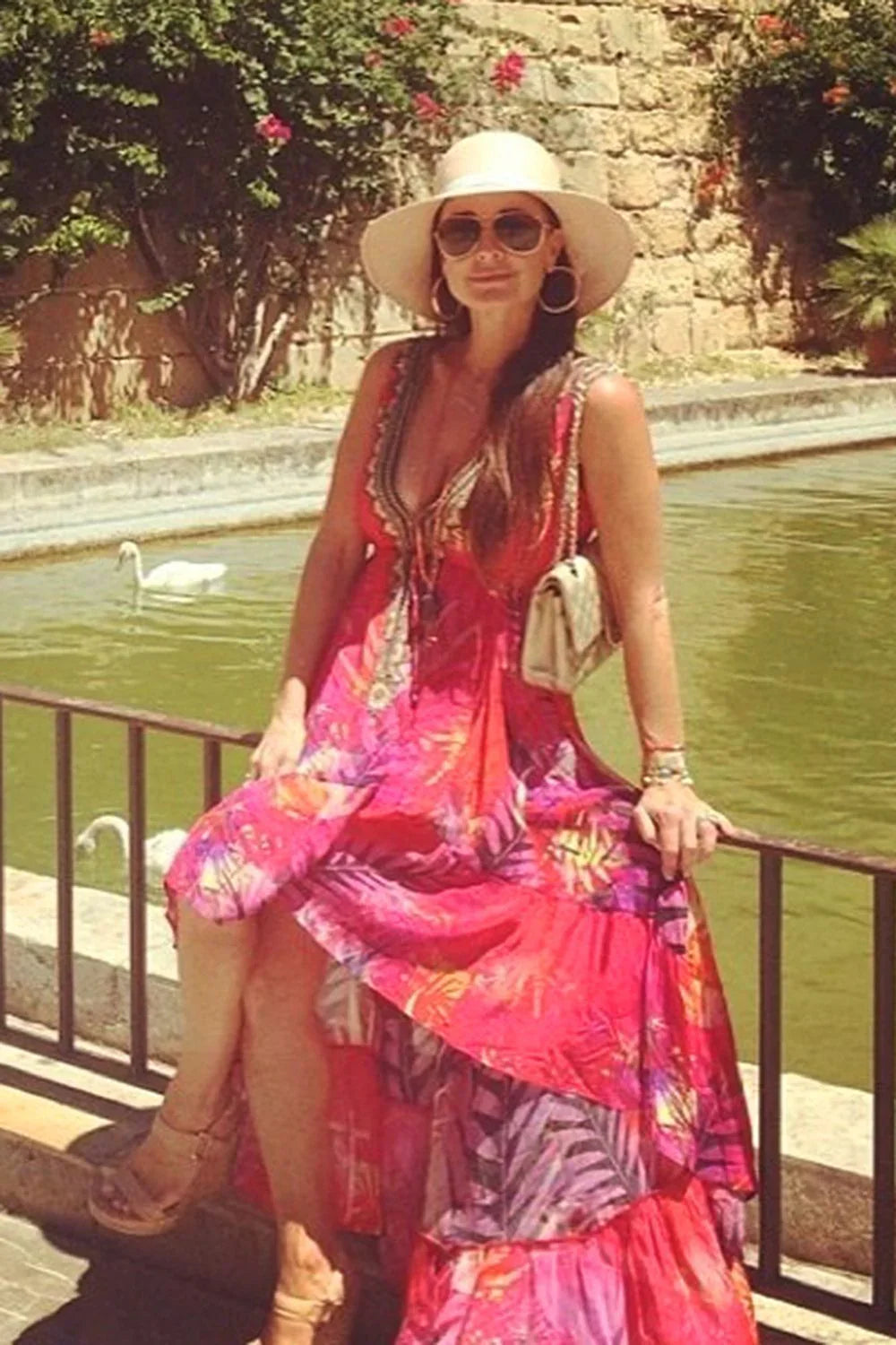 kyle richards maxi dress As Seen On Kyle RIchards High Low Maxi Dress | Women's High Low gowns Small