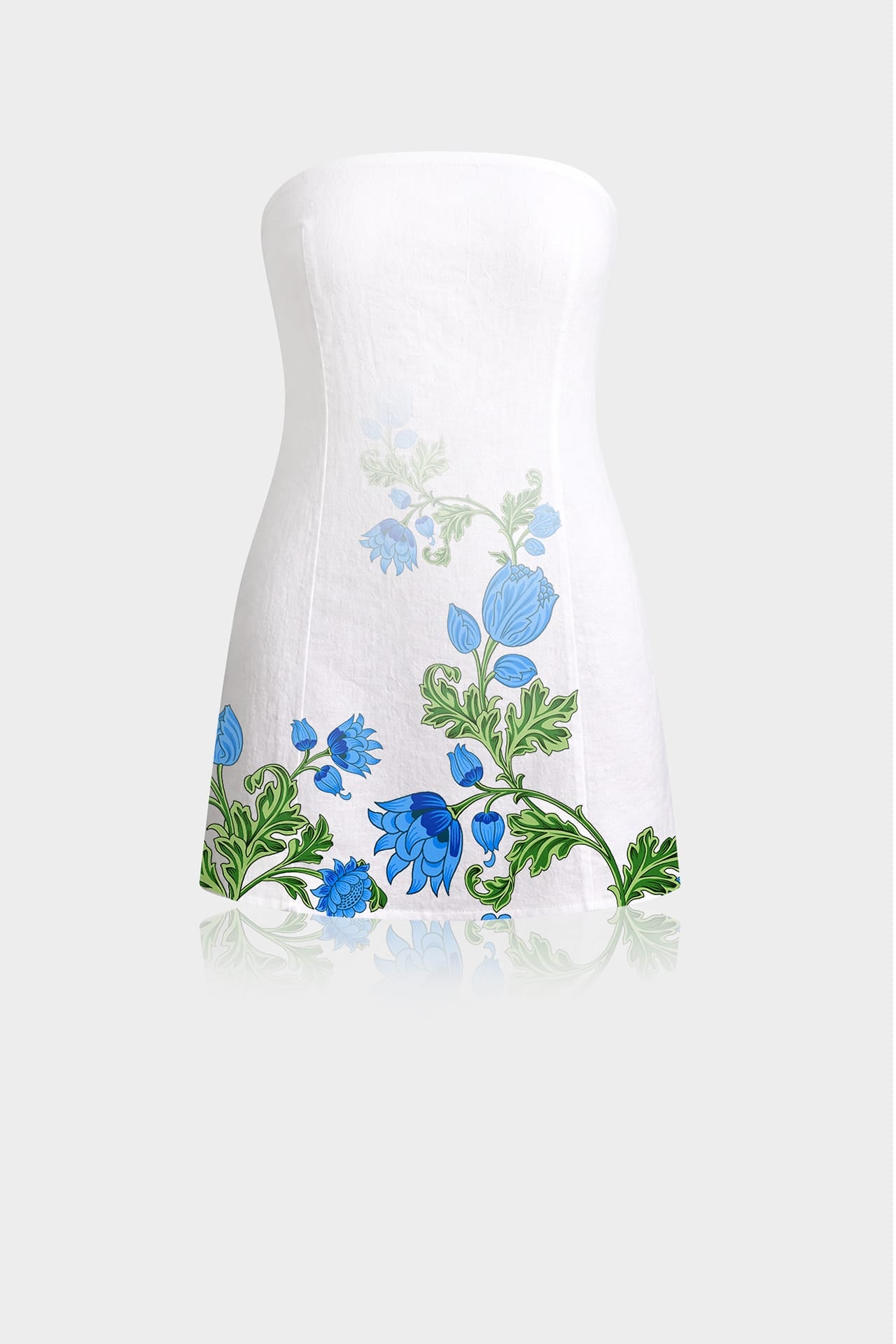white mini dress with blue flowers S & Floral Strapless 30 Best Polo Dresses Supplier-group-Juniper FashionEthnic motifsViscoseWomen Dresses Introducing the Bilbo Mini Color:Z_pink