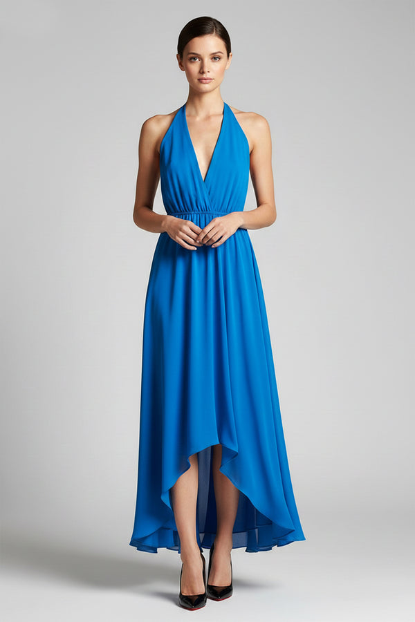 Royal Blue Layered Hem Scarf Dress | Shahida Shahida Parides Royal Blue Layered Hem Scarf Dress | Shahida Shahida Parides
