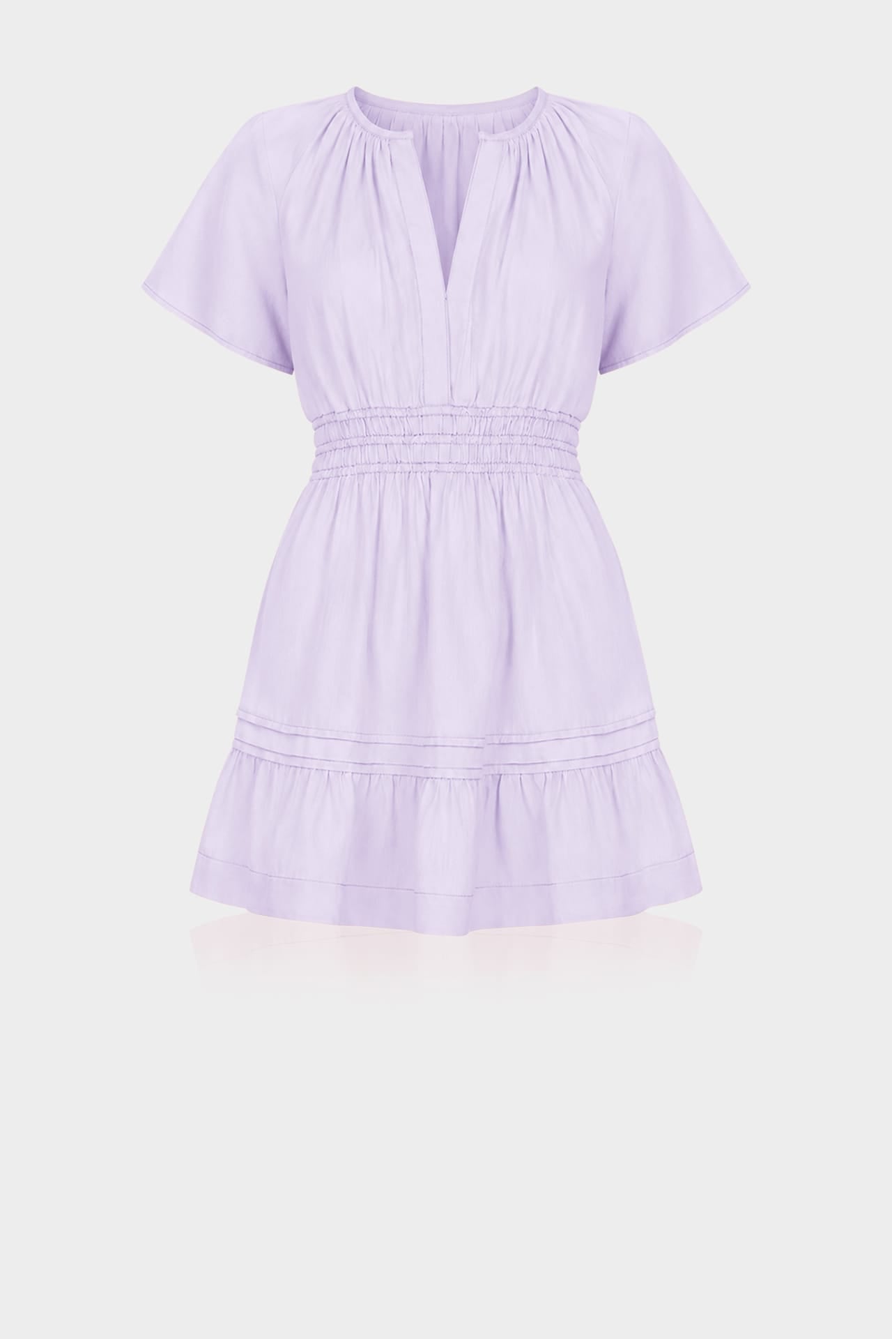 short light purple dress S Lavender Comfortable Summer Mini for Women – Short-Sleeve Dress kfields Women's Dresses | Maxi, or wedges for an Select Jacket Size:EU46/US36