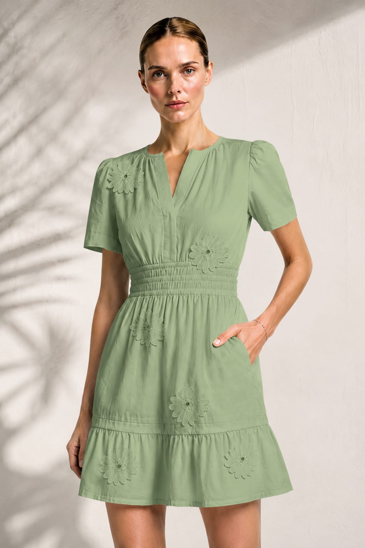 sage green garden party dress Vintamour Vintage Elegant Sage Green Summer Cottage Core Garden Party Dress  Women Embroidery Mesh Ditsy Floral Tea Party Wedding Guest Easter Spring  Outfit