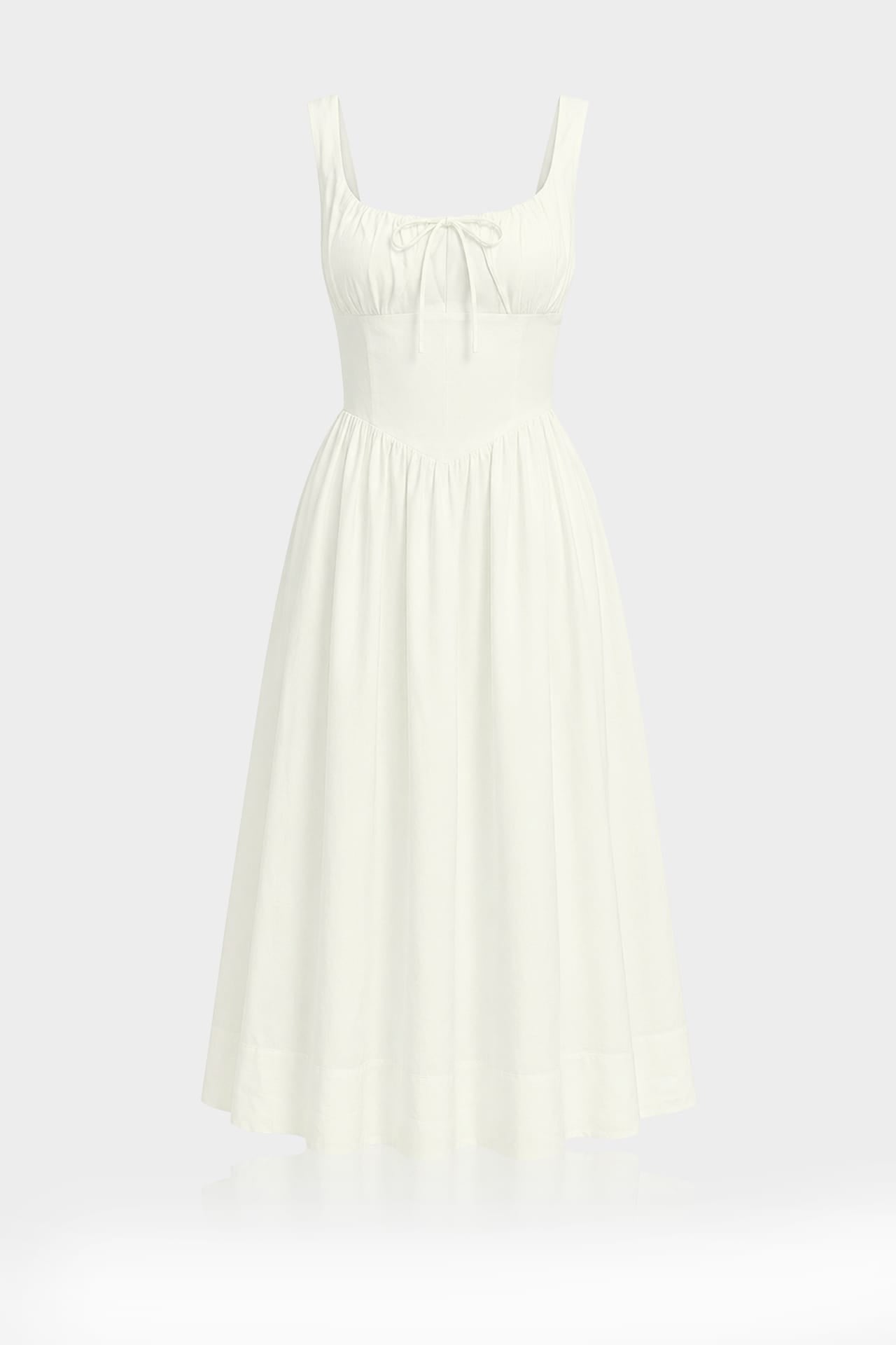midi courthouse wedding dress S Premium Ivory Linen Corset with Pockets – Dress Milla Women's Flirty ruffled don’t make active This elegant ivory white Make:Custom made ( See details below)