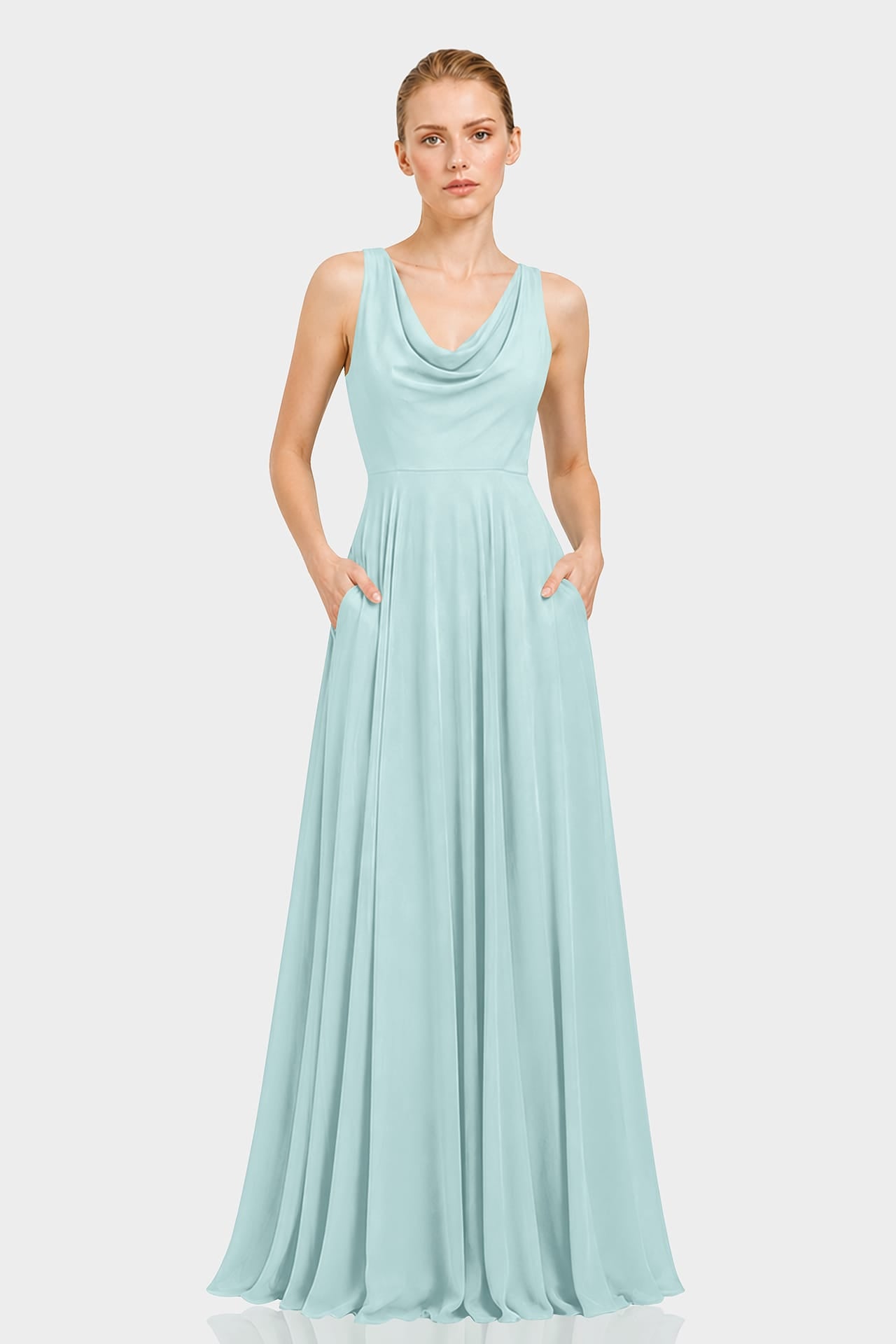 elegant white formal dresses with sleeves ZAPAKA Women A-Line High-Low Party Dress Wrap V Neck Long Dress, White / M Long bridesmaid dresses