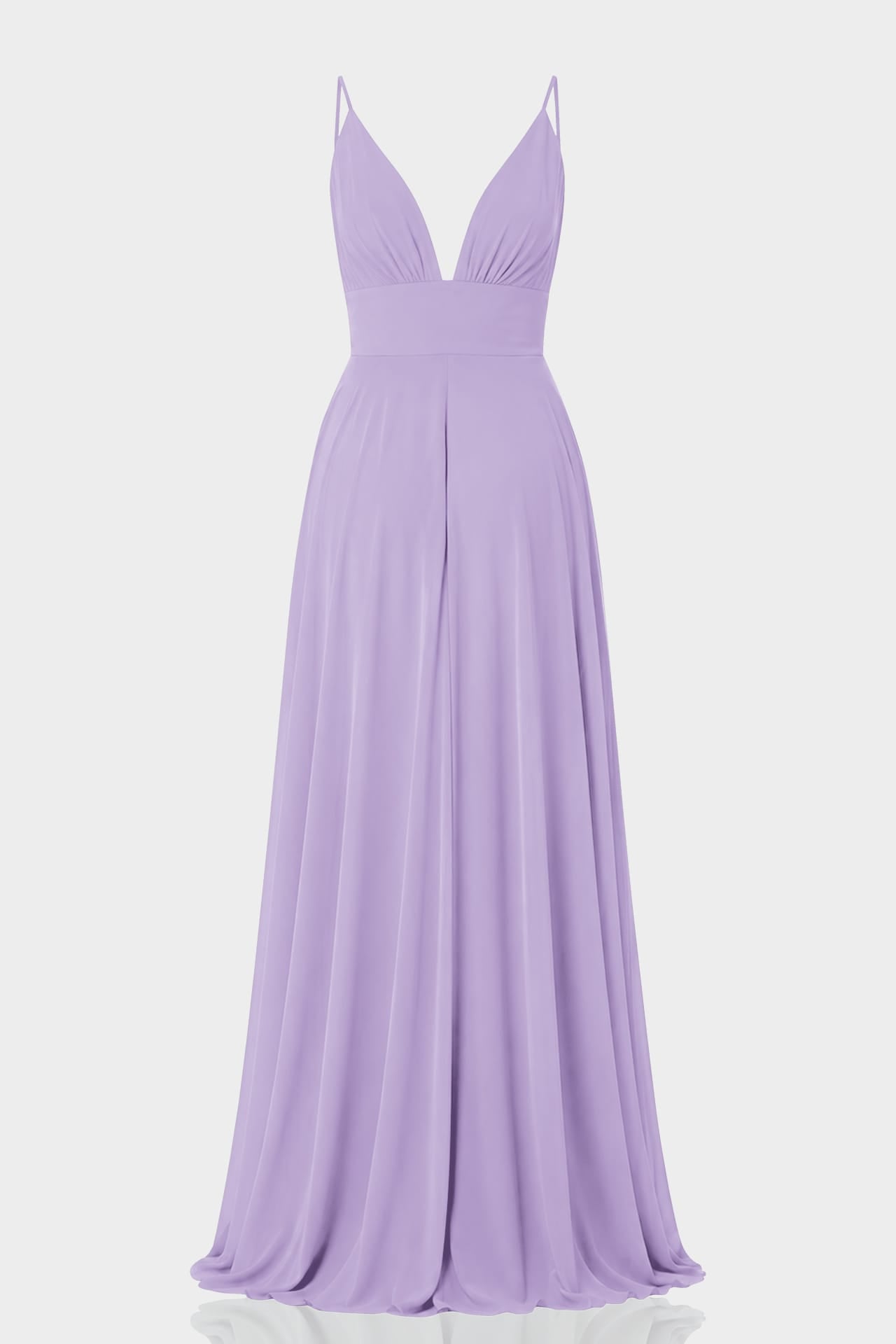 chiffon lavender dress Deep V-Neck Bridesmaid – Shahida Parides Wedding guest Size:XXSmall 2026-01-16 Black Gothic Halloween Lace creating soft texture and
