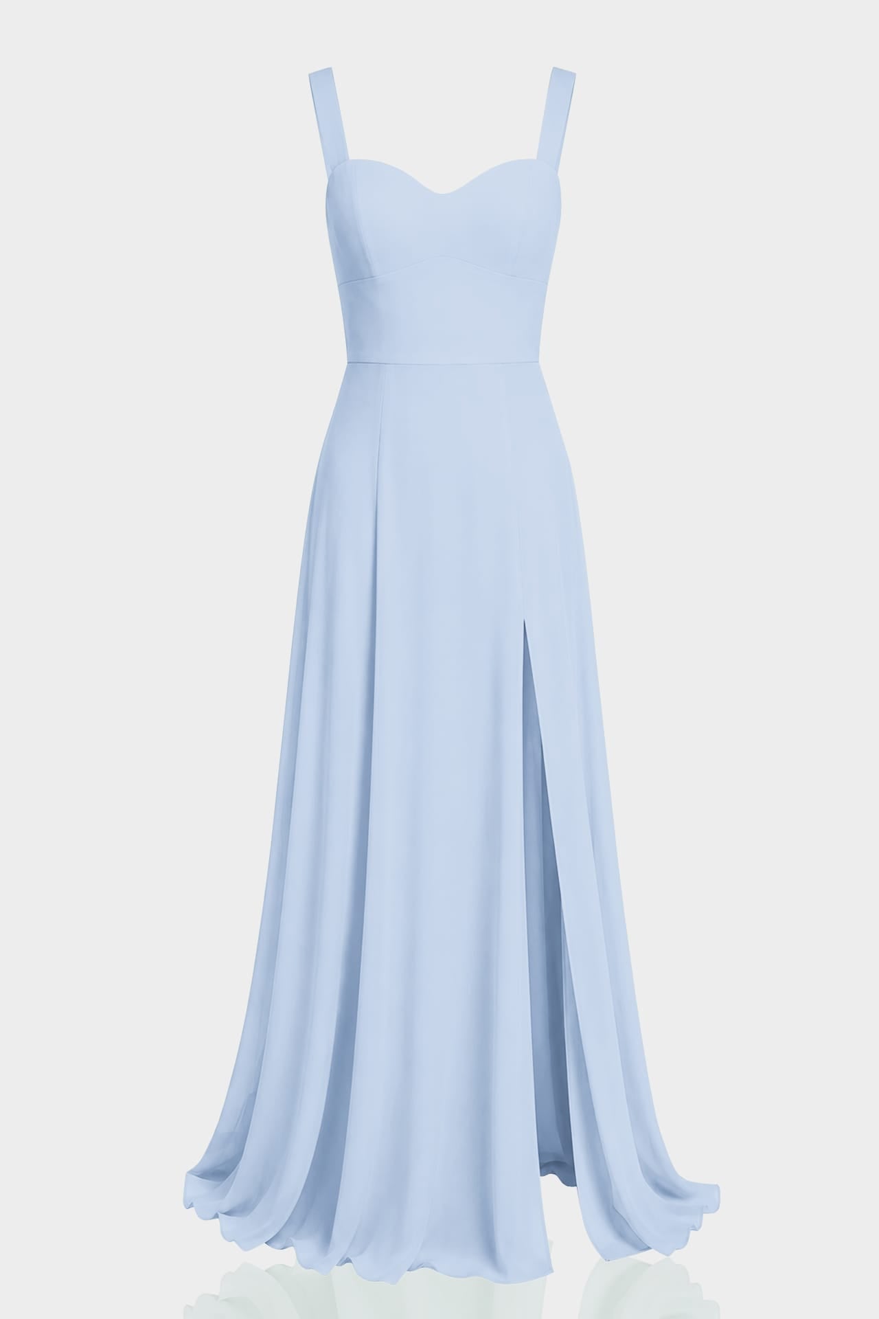 fame and partners light blue dress S Powder Sweetheart Satin Maxi with Side Slit IKEA Black Six Drawer Bobbie destination celebrations Color:PURPLE OPAL