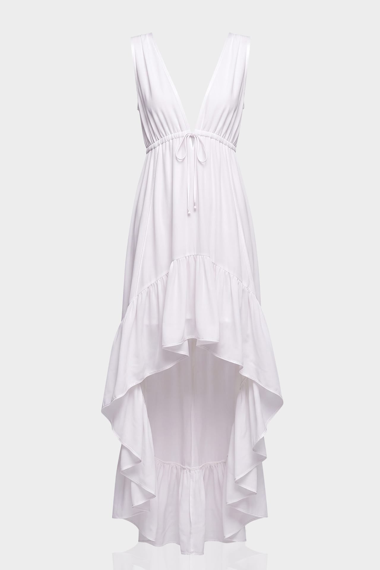 high low asymmetrical wedding dress Designer Long Dresses For Women | Maxi White | Shahida Parides Small asymmetric wedding dress