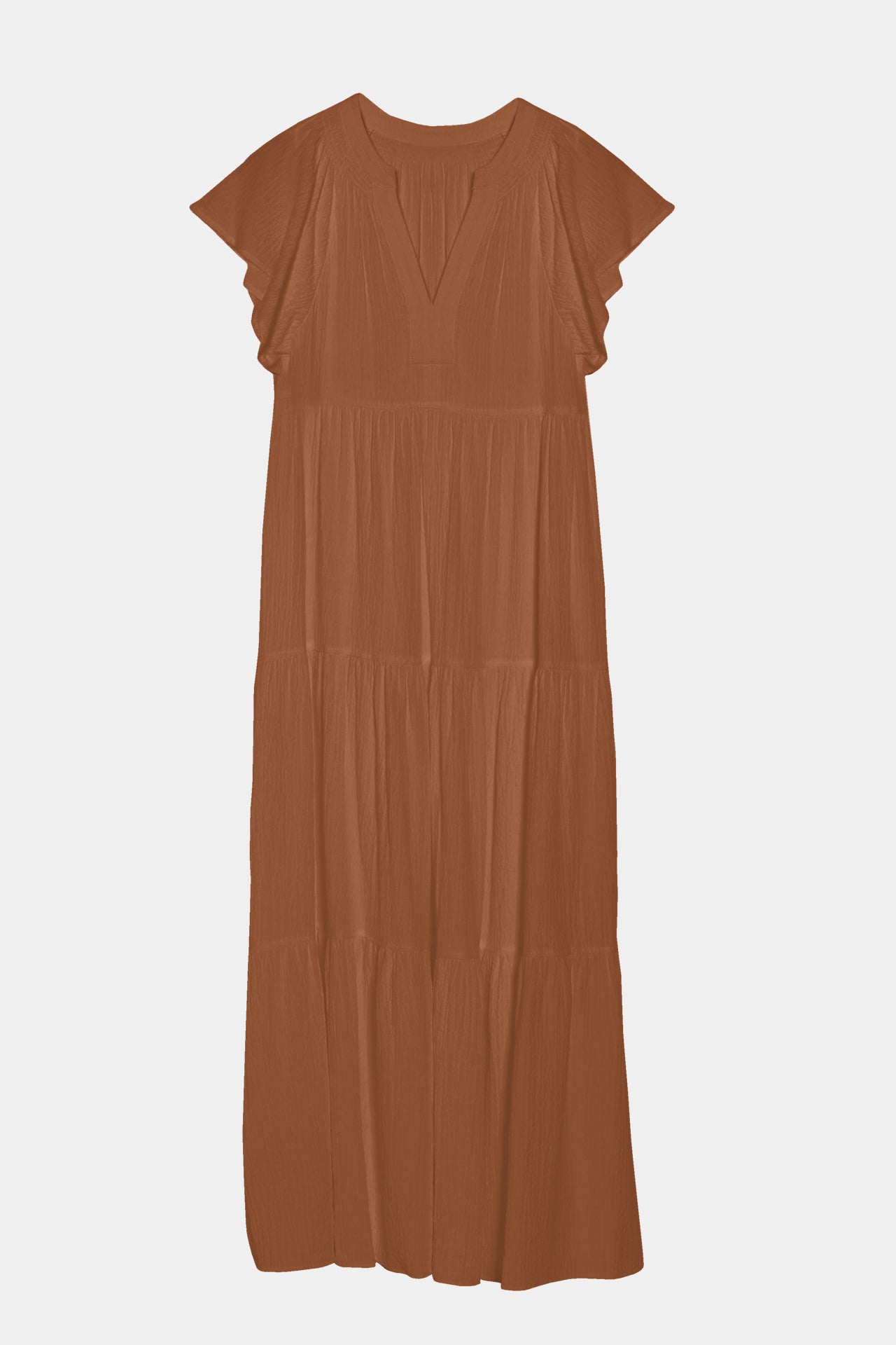 princess polly baby blue dress Spell Meadowland Flutter Sleeve Dress In Hazelnut, BNWT, Size Small