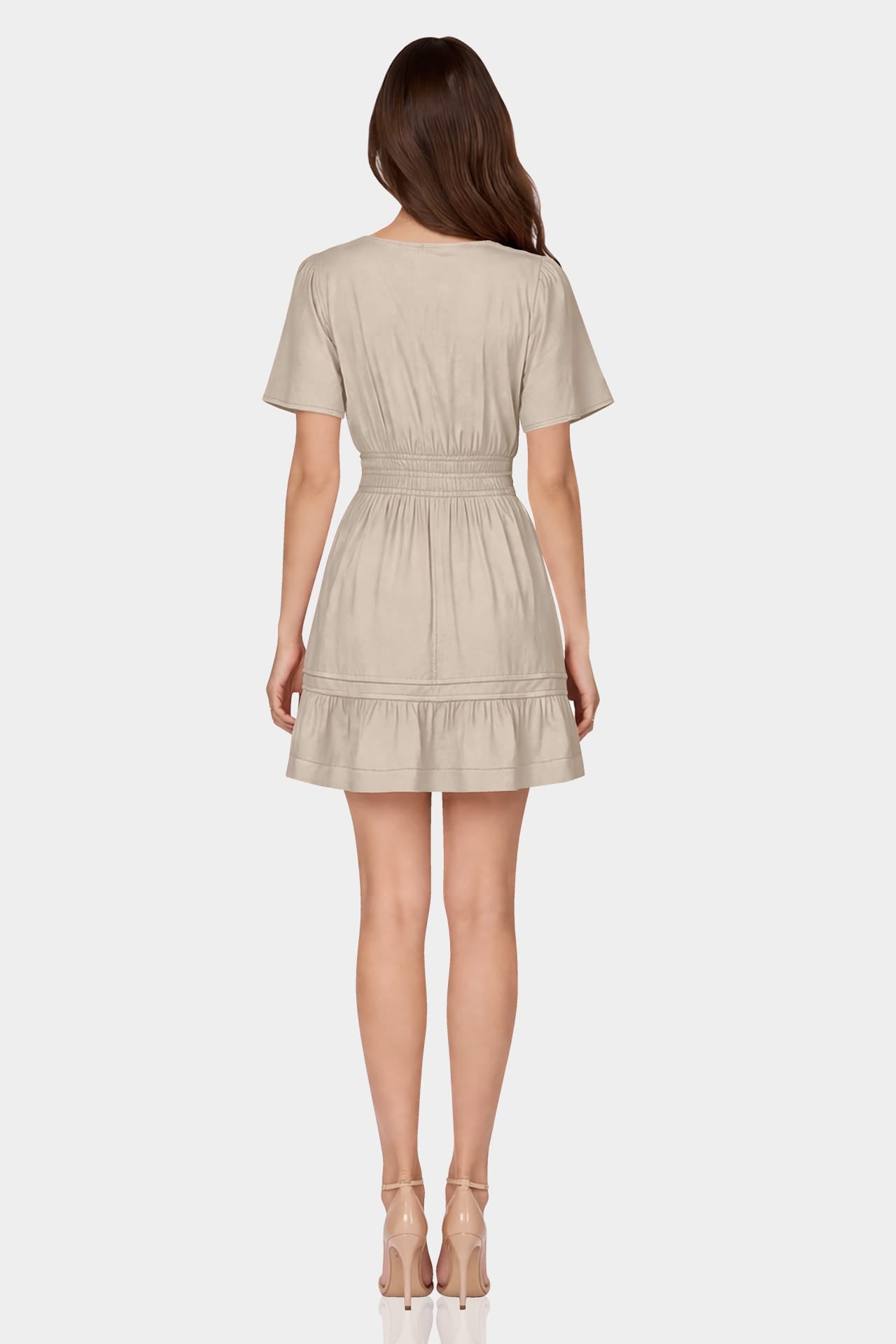 bridal brunch dress Taupe Professional Black Dresses | FAB_TAFFETA DRESSES 尺寸:US 8 inspired charm