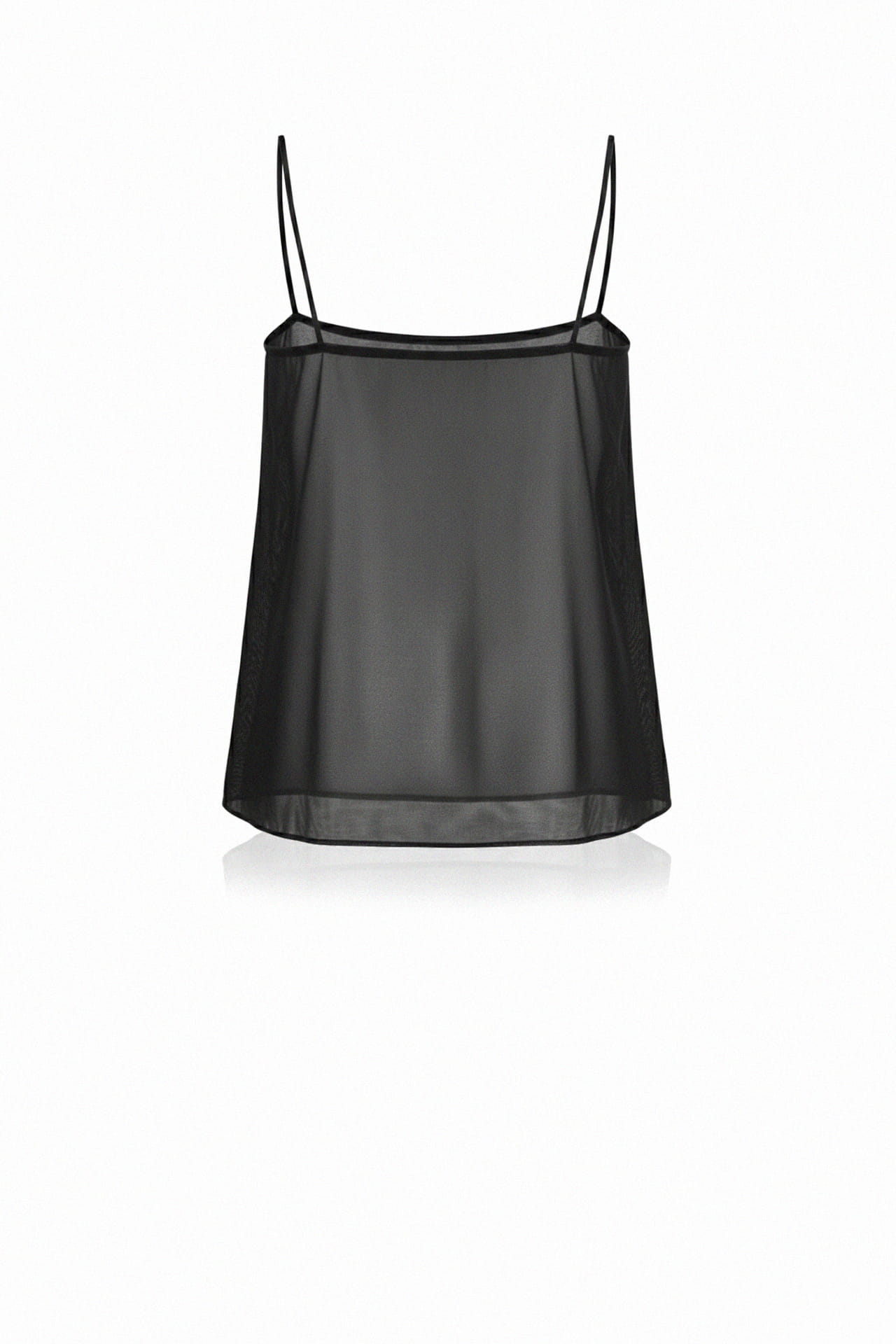 Women's Noir Sheer Silk Camisole | Pure Organza – Shahida Parides