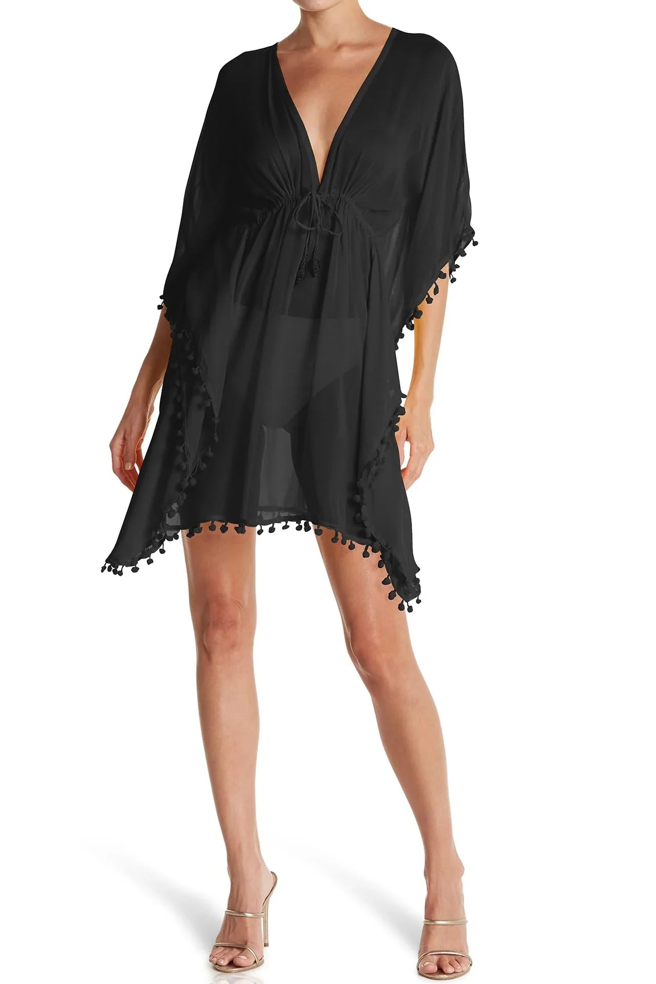 black cover ups for dresses Designer Short Kimono Cover Up | Swim Kimono