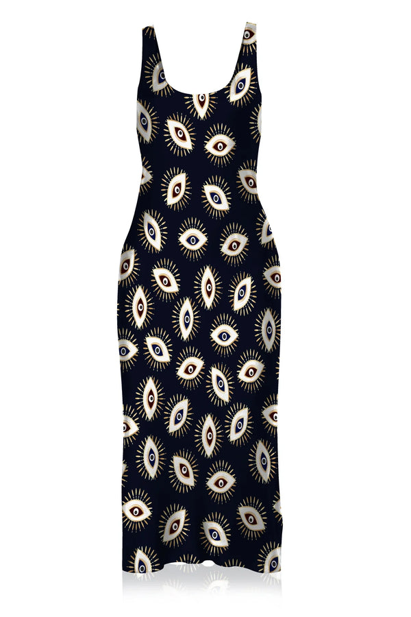 designer black midi dress HT 360 Collective - Black Midi Dress Women