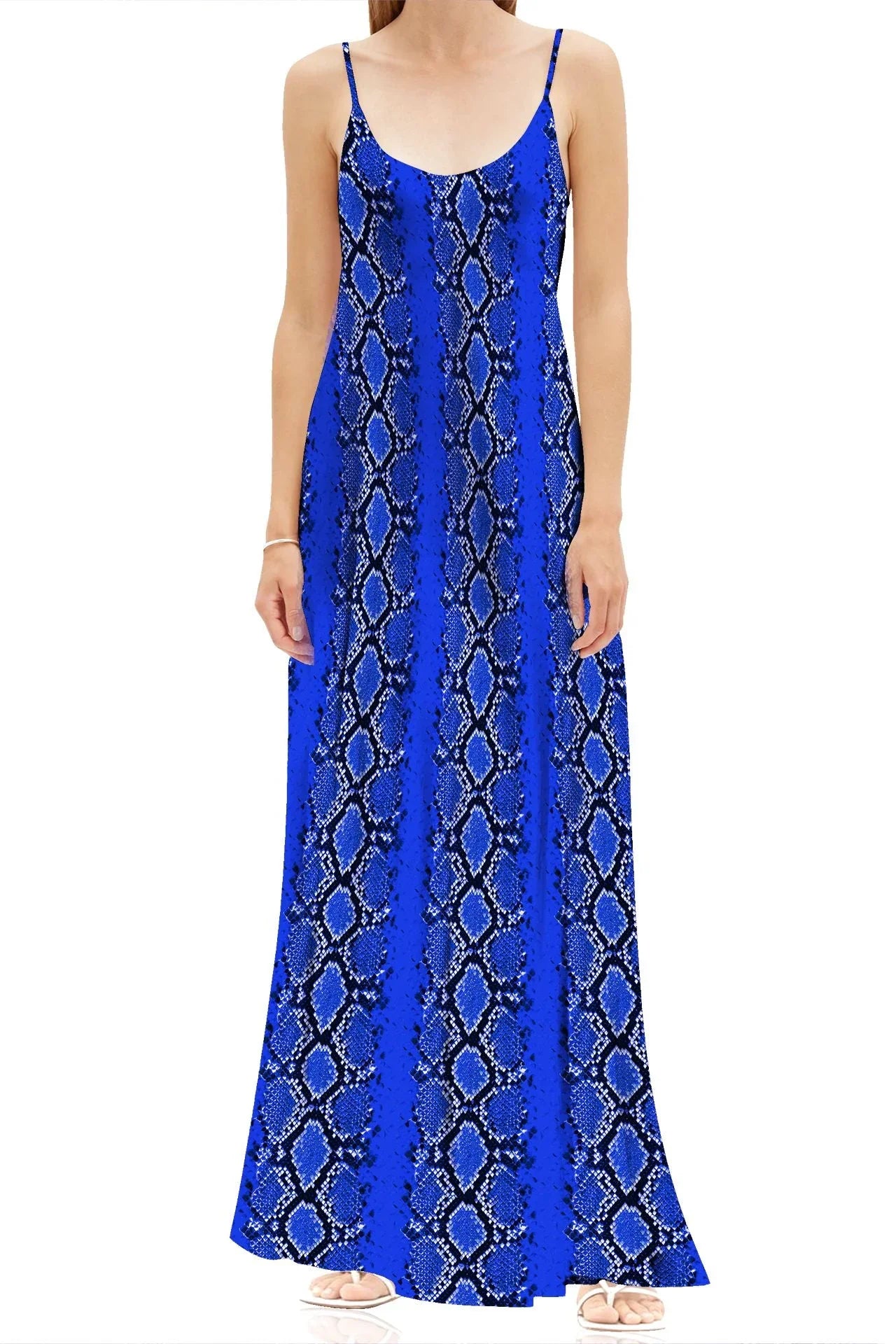 chinese dress ladies Cami Maxi Dress in Watercolor Floral Blue Multi / 12