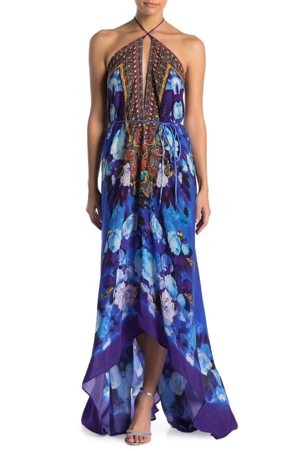 Designer Convertible Maxi Dress | Blue Maxi Dress | Shahida Parides Designer Convertible Maxi Dress | Blue Maxi Dress | Shahida Parides