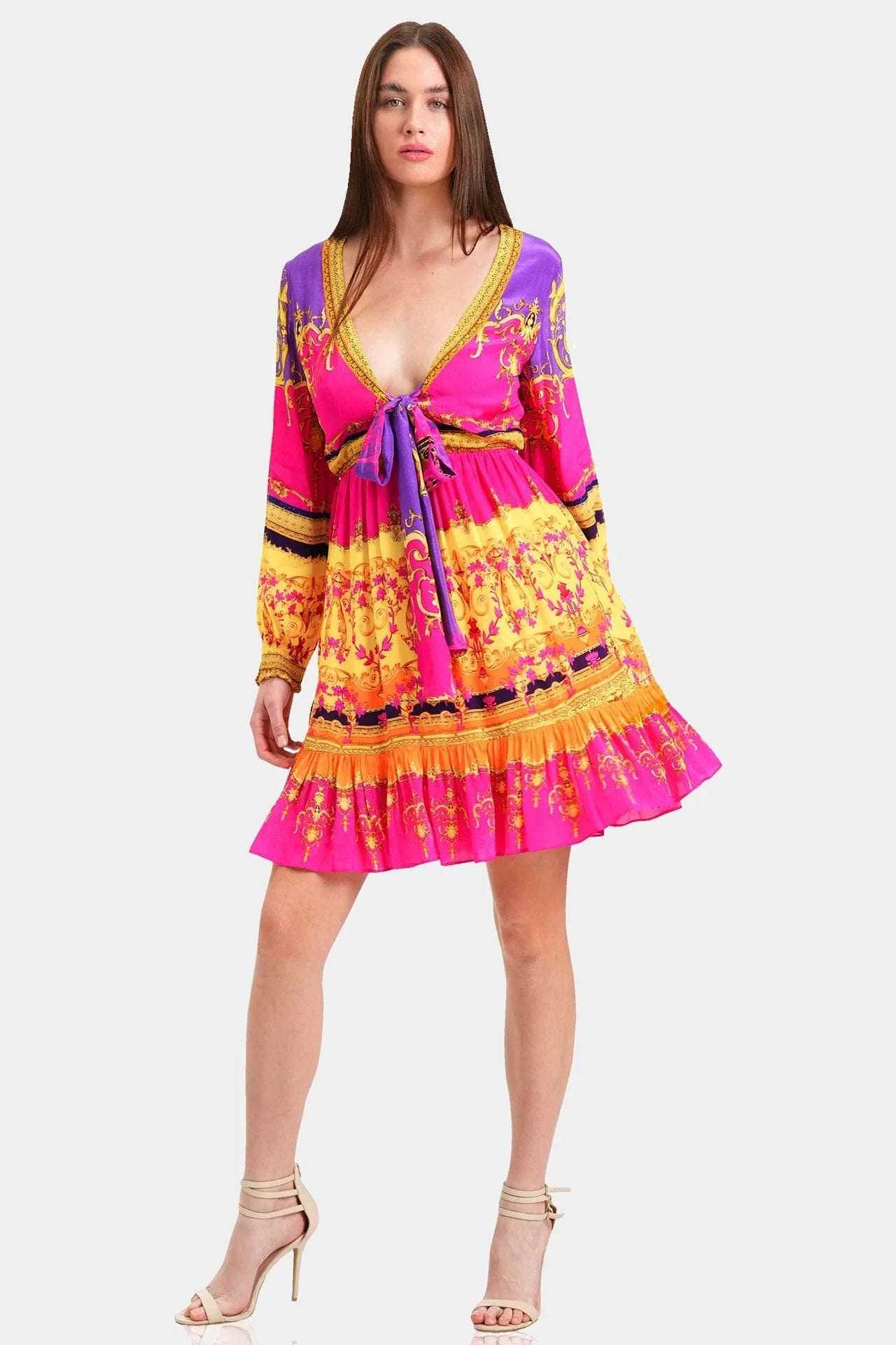 Designer Bright Pink Mini Dress | Classy Mini Dress | Shahida Parides Small - Medium Designer Bright Pink Mini Dress | Classy Mini Dress | Shahida Parides Small - Medium