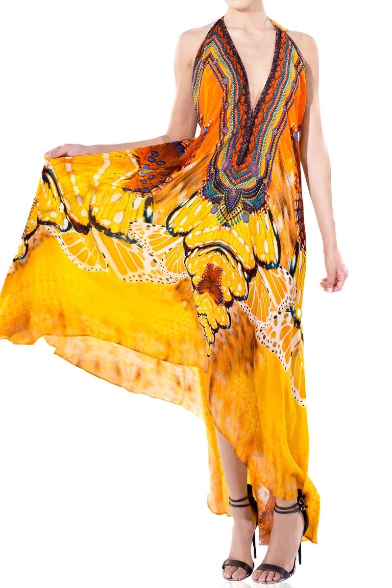 burnt orange long dress, Shahida Parides, beach maxi dress, long summer dresses, backless maxi dress,