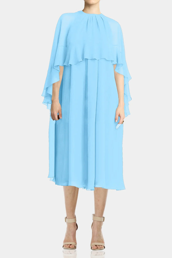 Designer Midi Dress | High Neck Midi Dress - Shahida Parides Designer Midi Dress | High Neck Midi Dress - Shahida Parides
