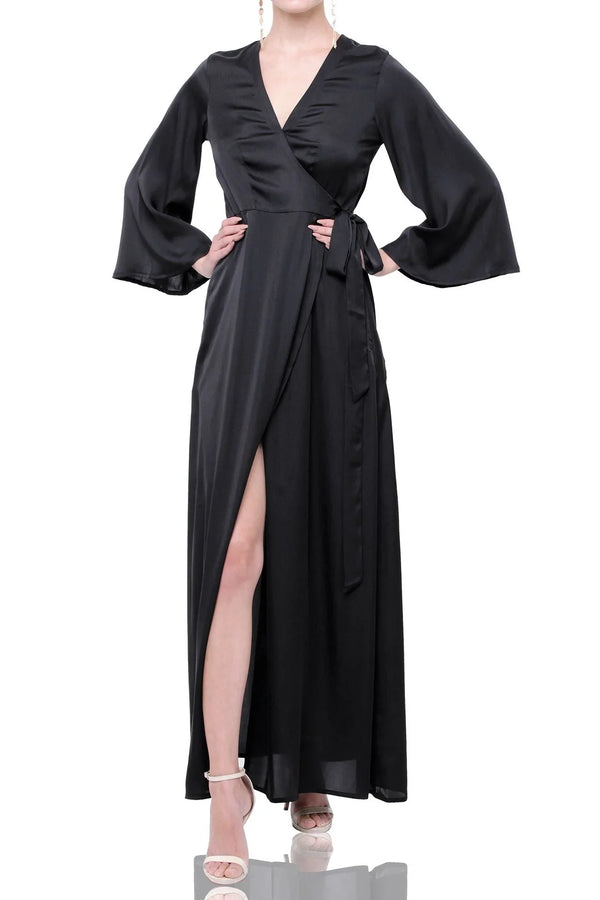 Designer Wrap Dresses For Women | Silk Wrap Dress | Kyle X Shahida Medium
