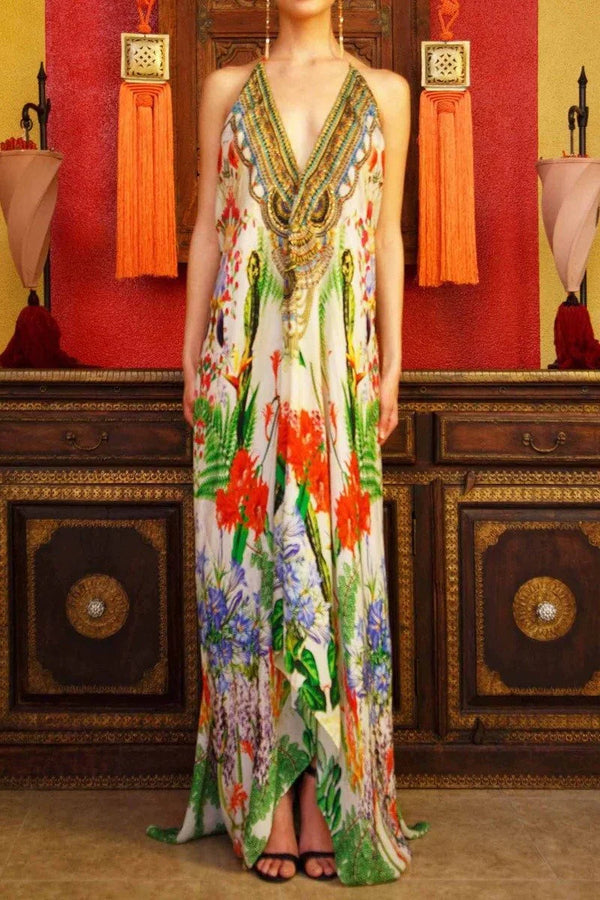 Printed Long Flowy Dresses Printed Long Flowy Dresses