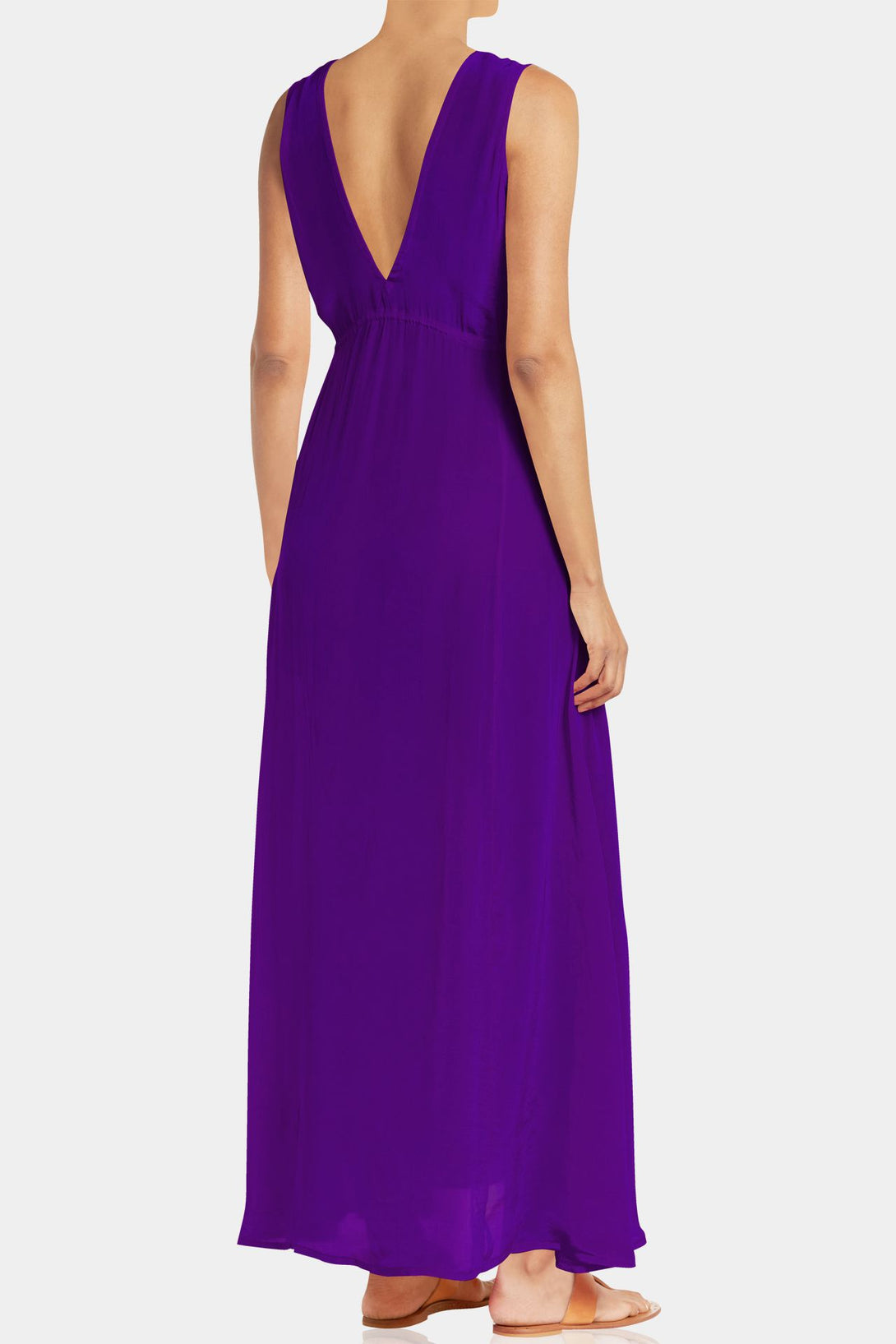  purple long dress prom, summer maxi dresses for women, plunging v neck formal dress,