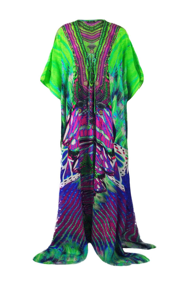 Designer Kaftan Dress For Ladies | Resort Outfits | Shahida Parides XL (14 US - 16 US) Designer Kaftan Dress For Ladies | Resort Outfits | Shahida Parides XL (14 US - 16 US)