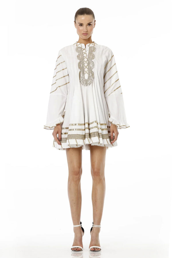 Round Neck White Short Dress Round Neck White Short Dress