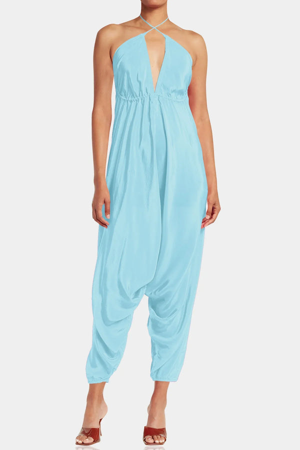 One Size Aqua Blue One Piece Jumpsuit One Size Aqua Blue One Piece Jumpsuit