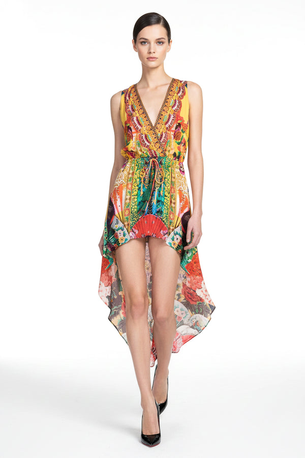 Designer Asymmetrical Dresses For Women & Luxury Printed V Neck Dresses Shahida Parides Designer Asymmetrical Dresses For Women & Luxury Printed V Neck Dresses Shahida Parides