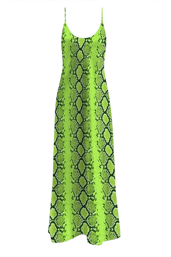Small Sharp Green Long Camisole Slip