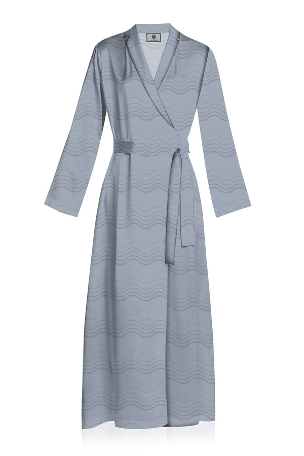Designer Wrap Dresses For Women | Grey Wrap Dress | Kyle X Shahida Small - Medium Designer Wrap Dresses For Women | Grey Wrap Dress | Kyle X Shahida Small - Medium