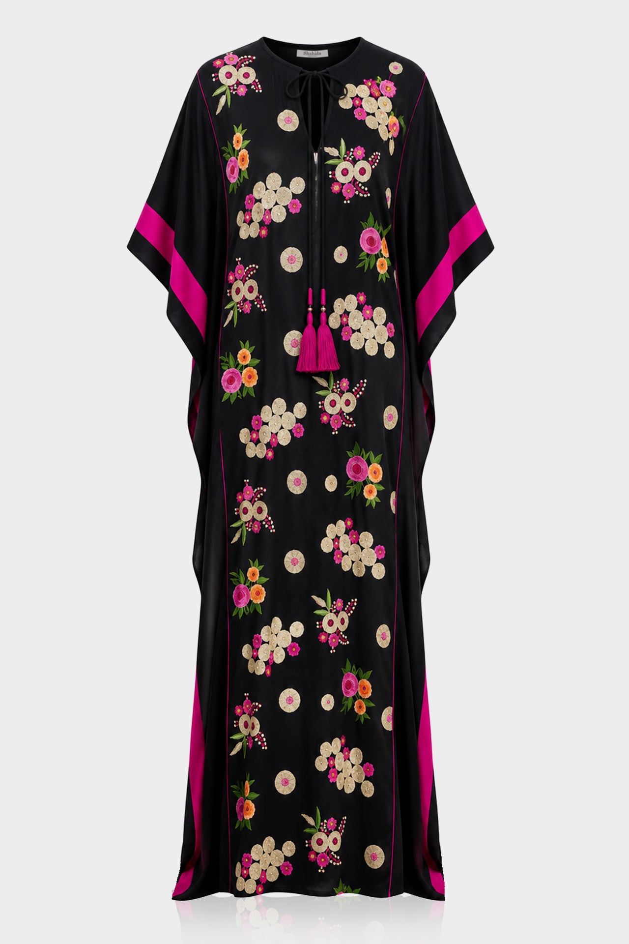 caftan evening dress XS Embroidered Couture Event vestidos para fiestas Trendy Maternity Clothes for shirred dresses Color:AS PHOTO(RED)