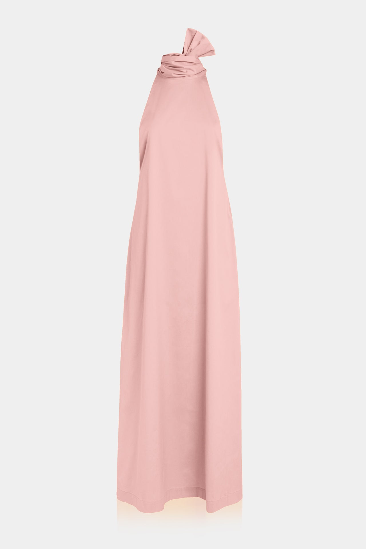 pink designer maxi dress Draped Structured Maxi Dress Light Pink