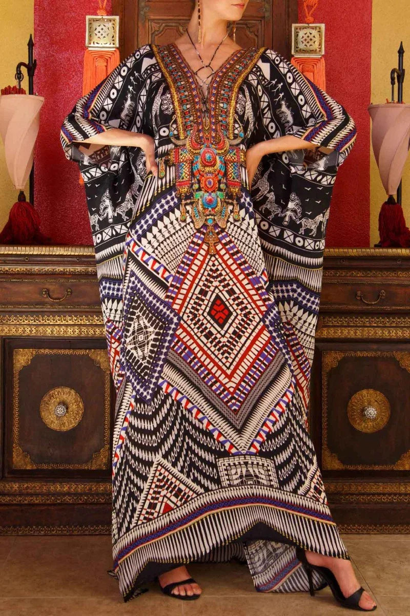 kaftan beach dresses Lounge Kimono/Robe Kaftan Dress Beach Coverup