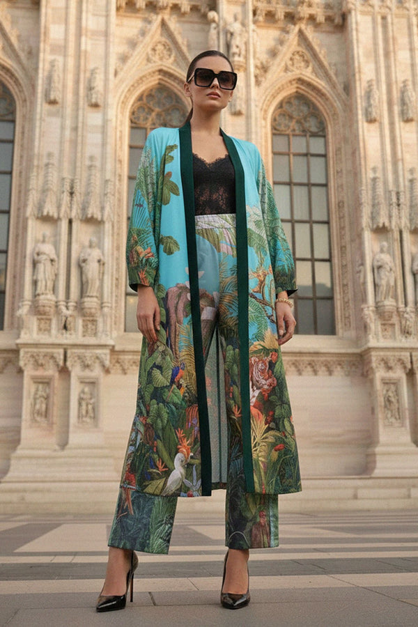 luxury kimono dressing gown DRESSING GOWN KIMONO EMMA Martina Vidal Venezia